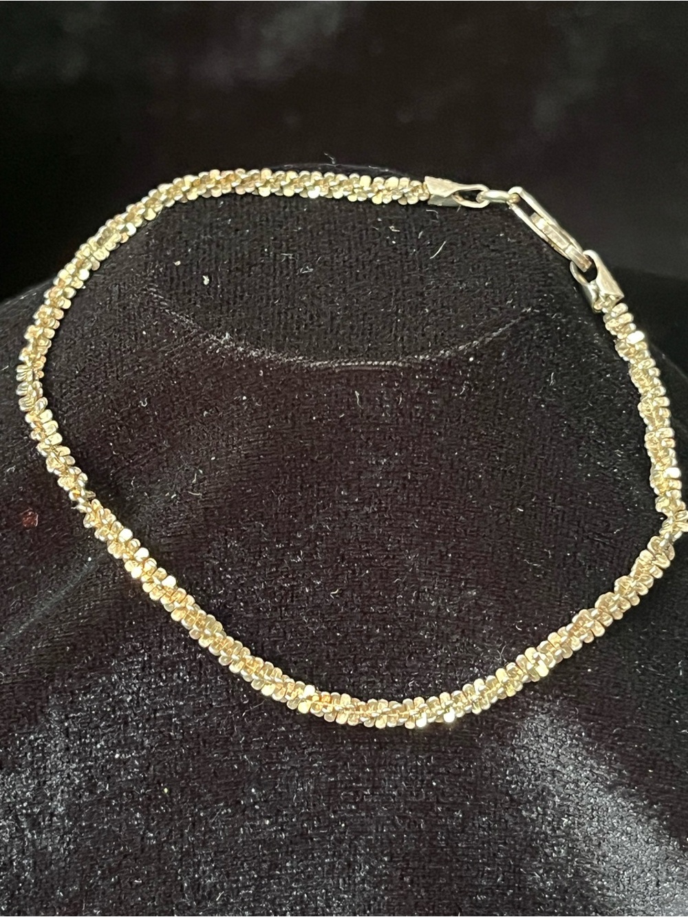 Italian Diamond-Cut Sterling Silver Margarita Chain Bracelet 1812
